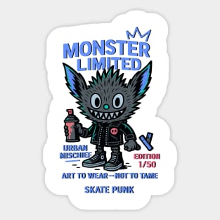 Urban Mischief Monster Limited Edition Numbered Sticker